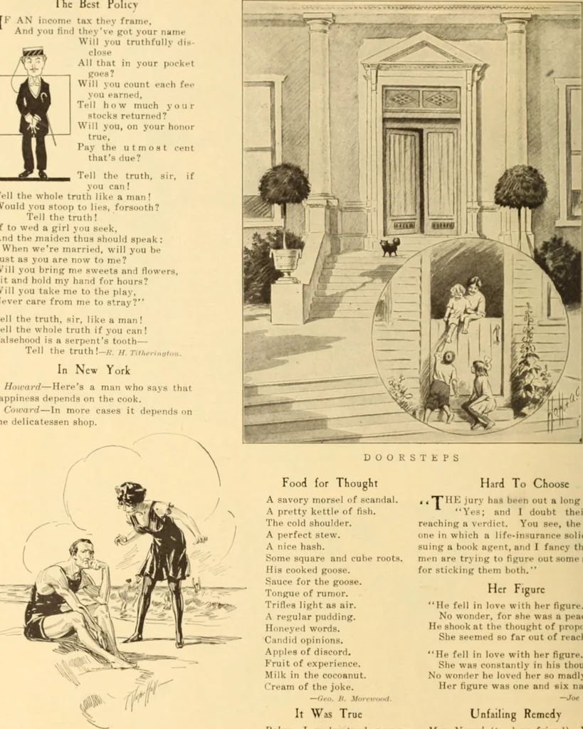 An illustration from Caricature. ed 1908, 1908, leaf 67