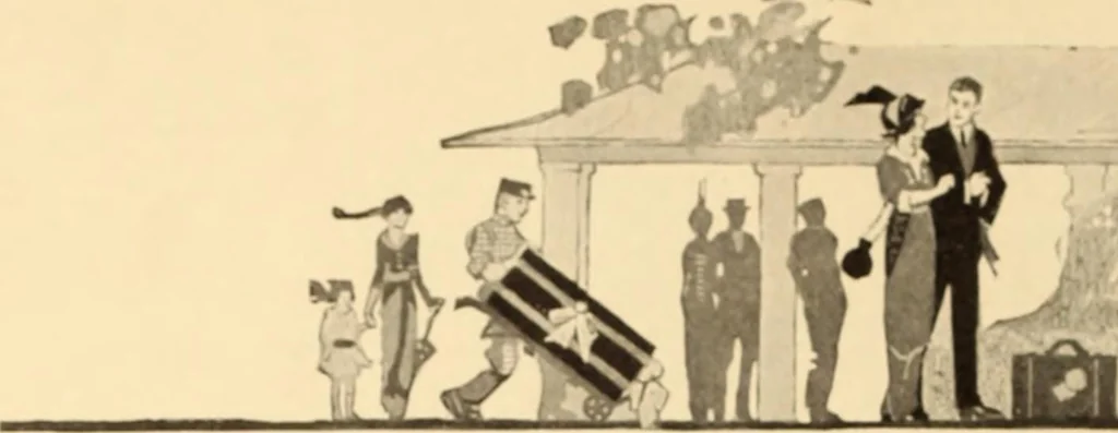 An illustration from Caricature. ed 1908, 1908, leaf 7