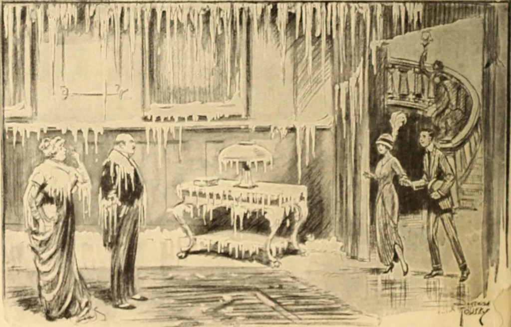 An illustration from Caricature. ed 1908, 1908, leaf 7