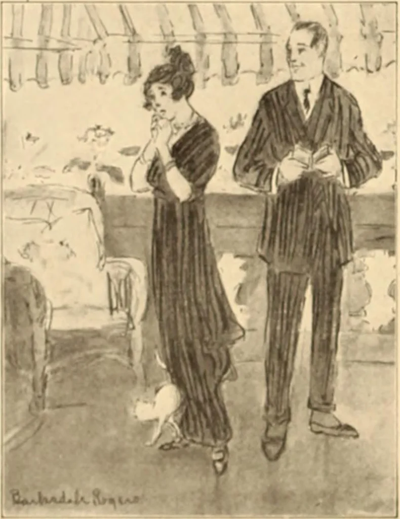 An illustration from Caricature. ed 1908, 1908, leaf 73