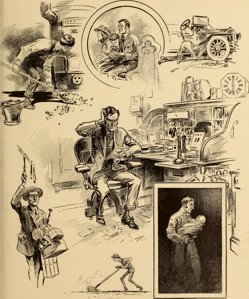 An illustration from Caricature. ed 1908, 1908, leaf 74