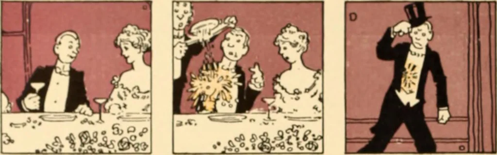 An illustration from Caricature. ed 1908, 1908, leaf 75