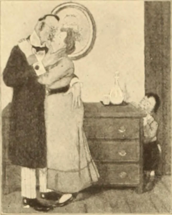 An illustration from Caricature. ed 1908, 1908, leaf 77