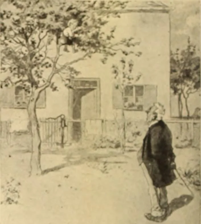 An illustration from Caricature. ed 1908, 1908, leaf 77