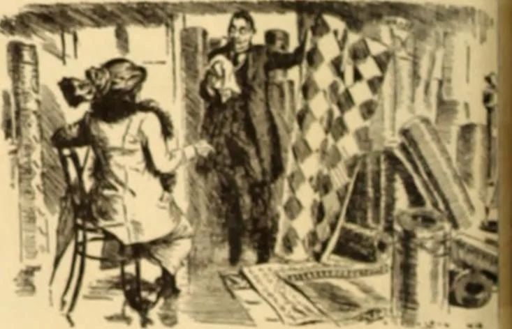 An illustration from Caricature. ed 1908, 1908, leaf 77