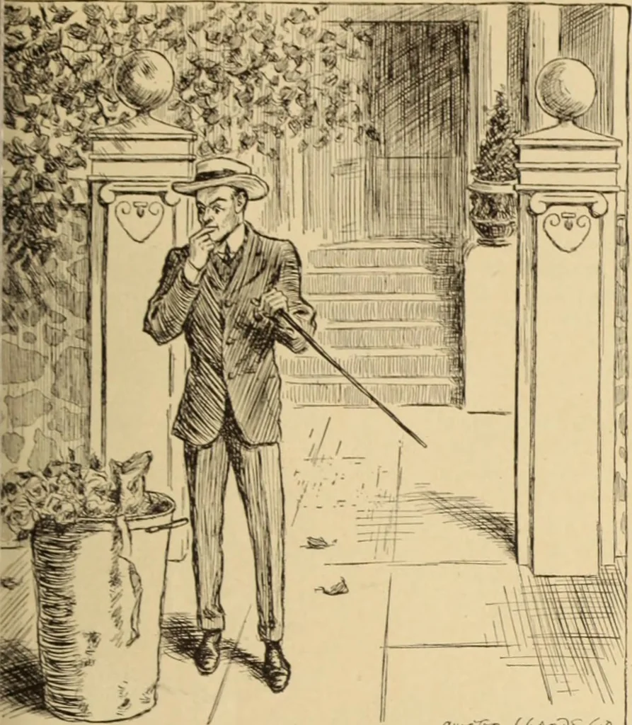 An illustration from Caricature. ed 1908, 1908, leaf 80