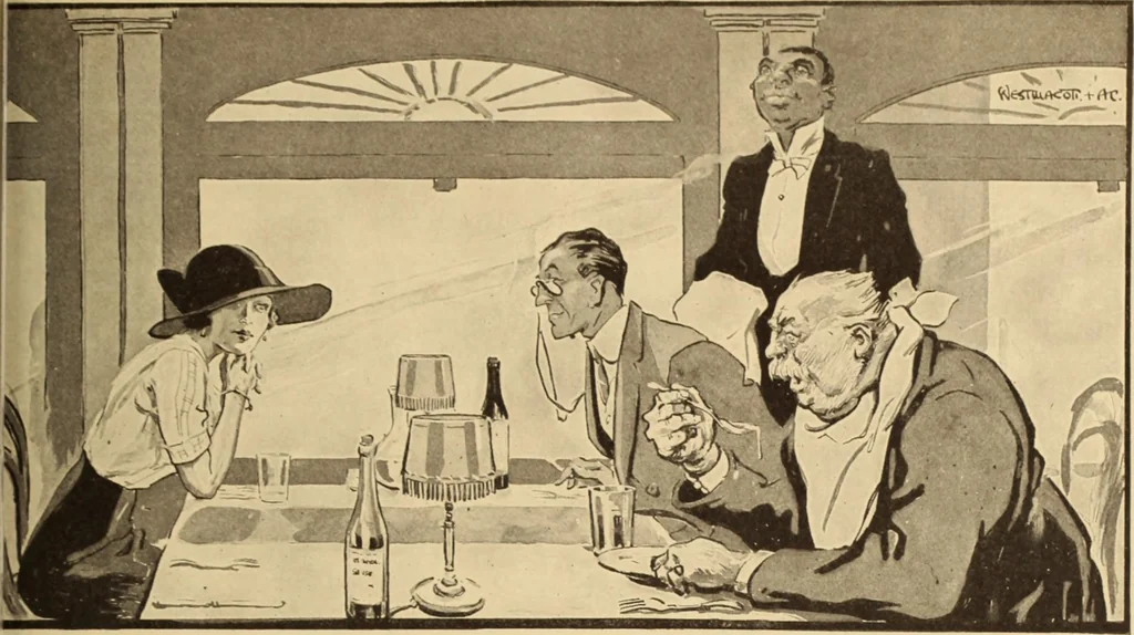 An illustration from Caricature. ed 1908, 1908, leaf 82