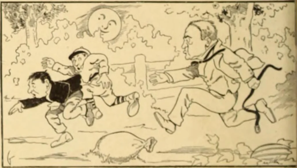 An illustration from Caricature. ed 1908, 1908, leaf 83
