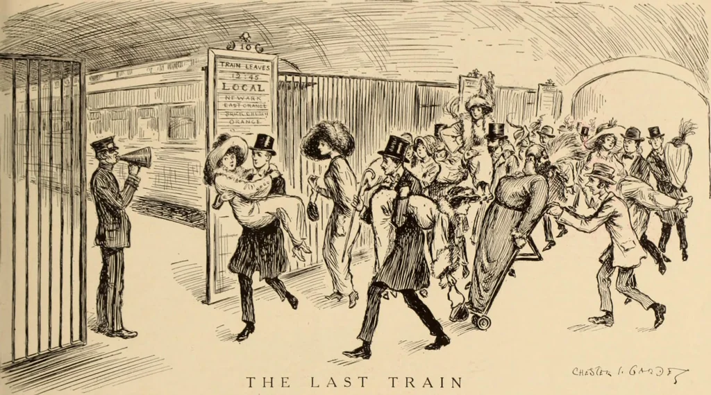 An illustration from Caricature. ed 1908, 1908, leaf 86