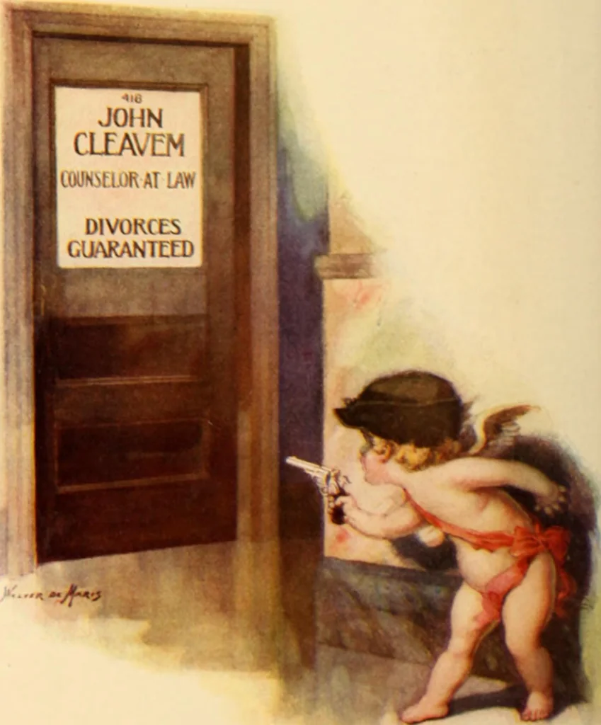 An illustration from Caricature. ed 1908, 1908, leaf 87