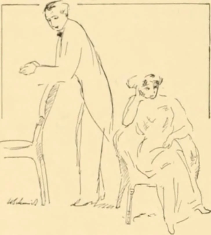 An illustration from Caricature. ed 1908, 1908, leaf 91