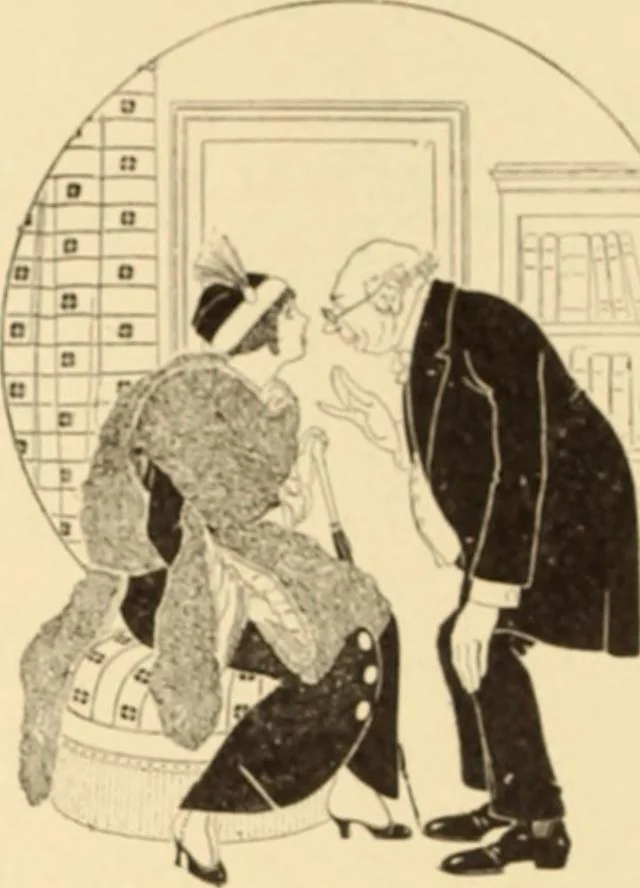 An illustration from Caricature. ed 1908, 1908, leaf 91