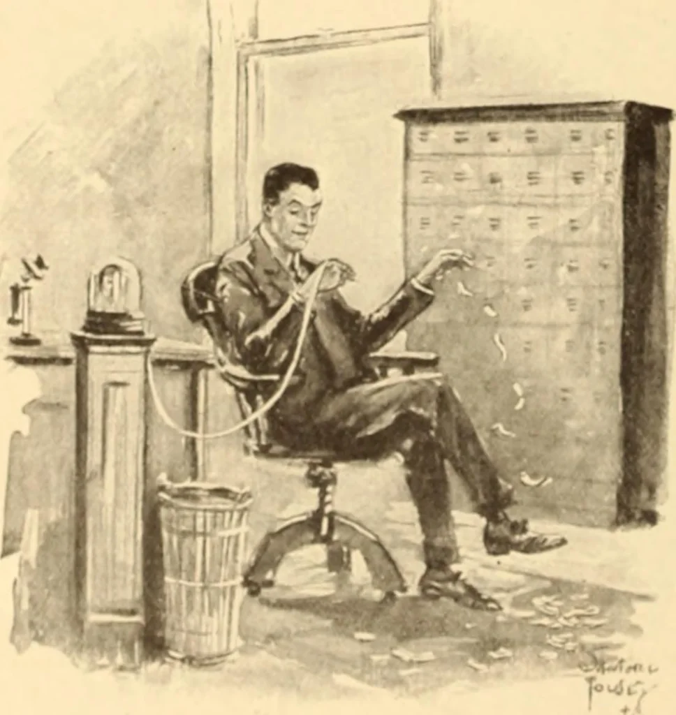An illustration from Caricature. ed 1908, 1908, leaf 95