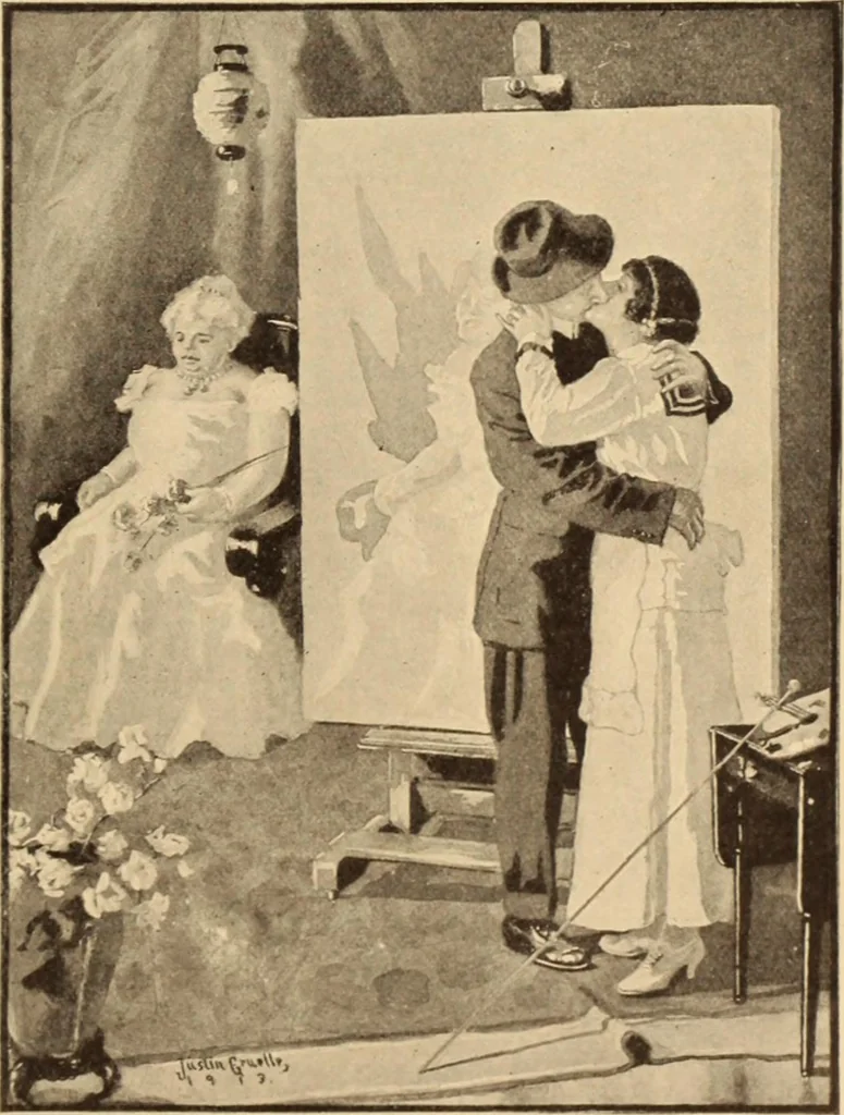 An illustration from Caricature. ed 1908, 1908, leaf 96