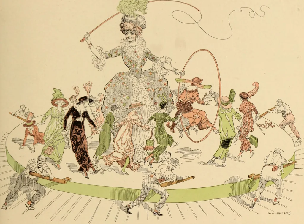 An illustration from Caricature. ed 1908, 1908, leaf 98