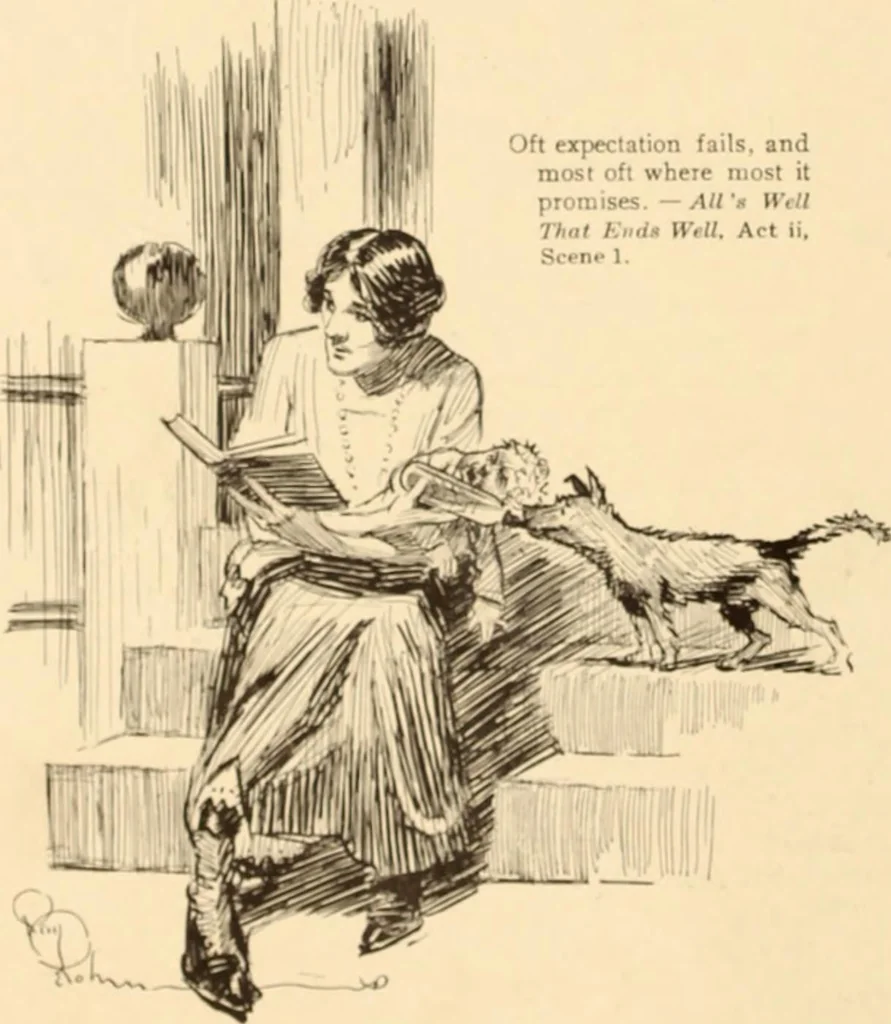 An illustration from Caricature. ed 1908, 1908, leaf 99