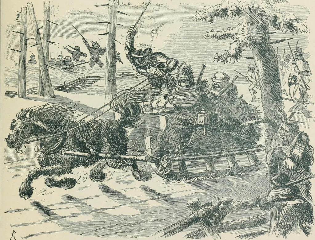 An illustration from A caricature history of Canadian politics : events from the union of 1841, as illustrated by cartoons from "Grip", and various other sources, 1886, leaf 134