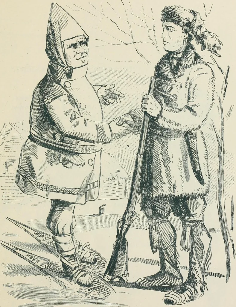 An illustration from A caricature history of Canadian politics : events from the union of 1841, as illustrated by cartoons from "Grip", and various other sources, 1886, leaf 142