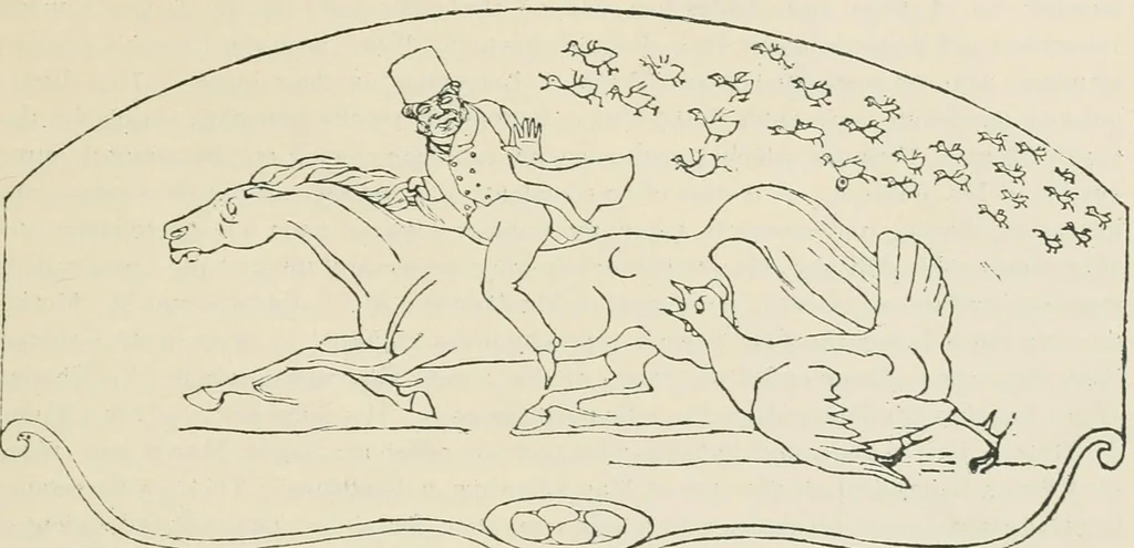 An illustration from A caricature history of Canadian politics : events from the union of 1841, as illustrated by cartoons from "Grip", and various other sources, 1886, leaf 20