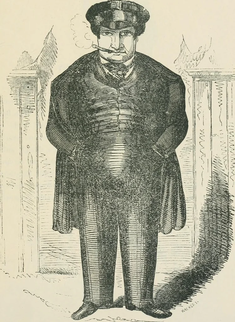 An illustration from A caricature history of Canadian politics : events from the union of 1841, as illustrated by cartoons from "Grip", and various other sources, 1886, leaf 68