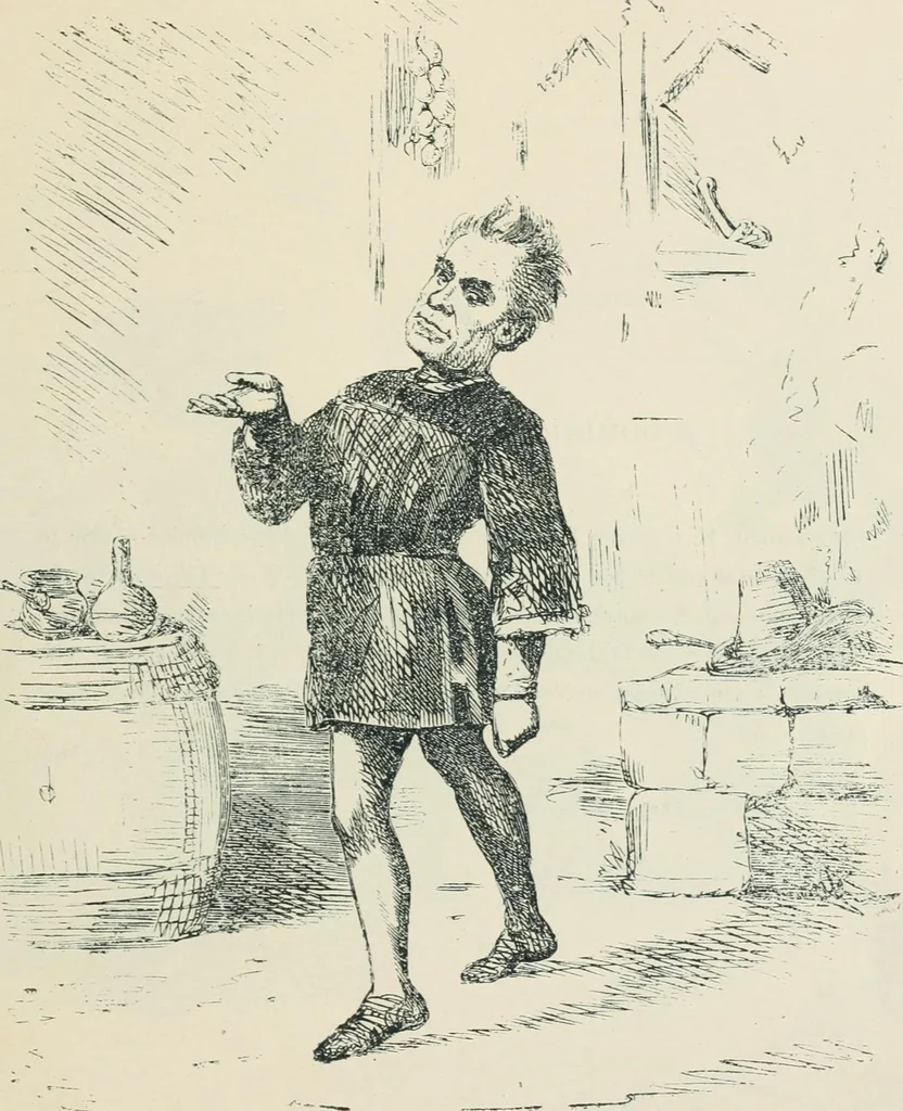 An illustration from A caricature history of Canadian politics : events from the union of 1841, as illustrated by cartoons from "Grip", and various other sources, 1886, leaf 98