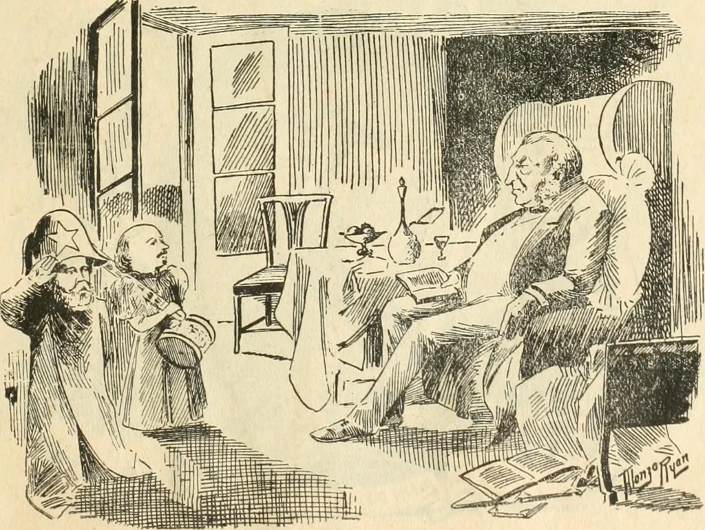 An illustration from Caricature politique au Canada = Free lance political caricature in Canada, 1904, leaf 10