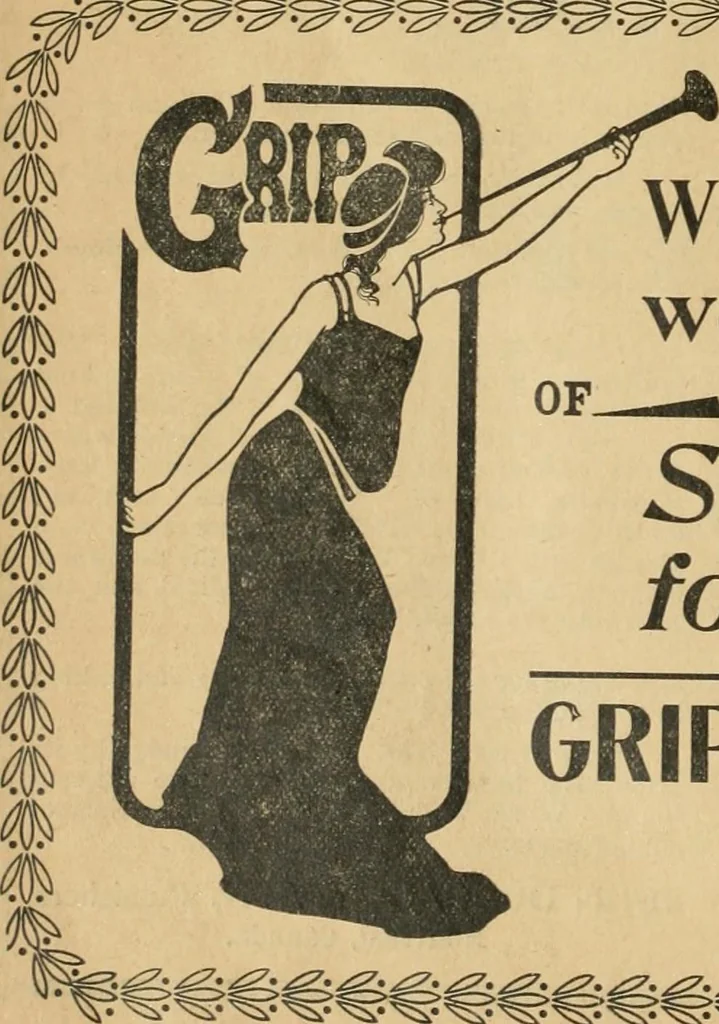 An illustration from Caricature politique au Canada = Free lance political caricature in Canada, 1904, leaf 115