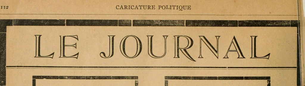 An illustration from Caricature politique au Canada = Free lance political caricature in Canada, 1904, leaf 117