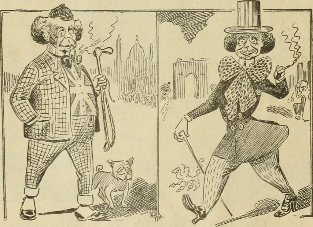 An illustration from Caricature politique au Canada = Free lance political caricature in Canada, 1904, leaf 13