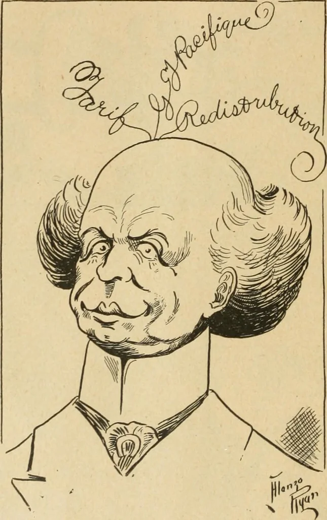 An illustration from Caricature politique au Canada = Free lance political caricature in Canada, 1904, leaf 29
