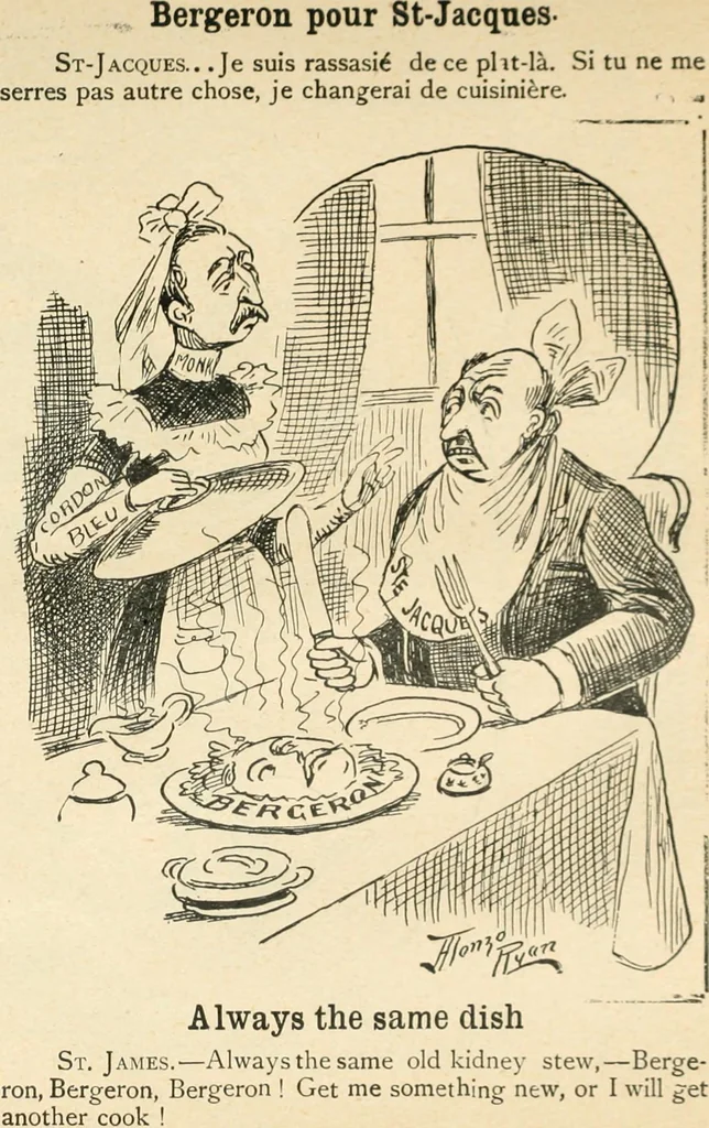 An illustration from Caricature politique au Canada = Free lance political caricature in Canada, 1904, leaf 46
