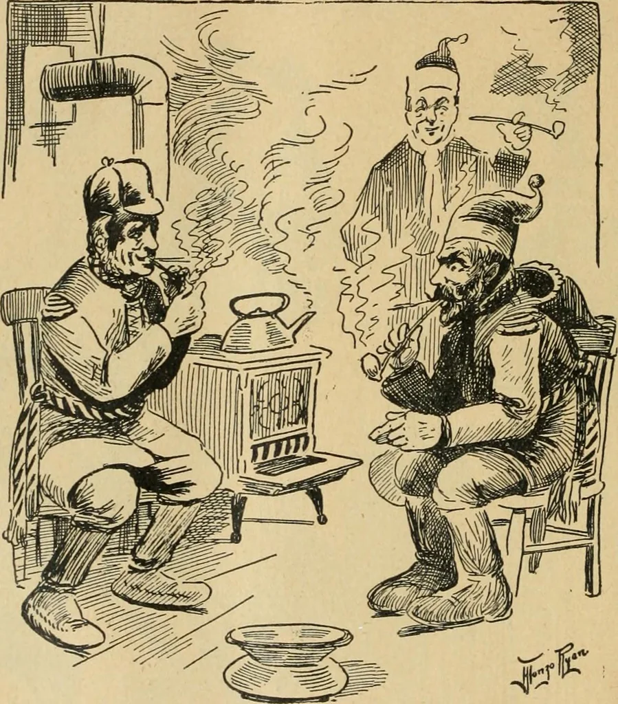An illustration from Caricature politique au Canada = Free lance political caricature in Canada, 1904, leaf 85