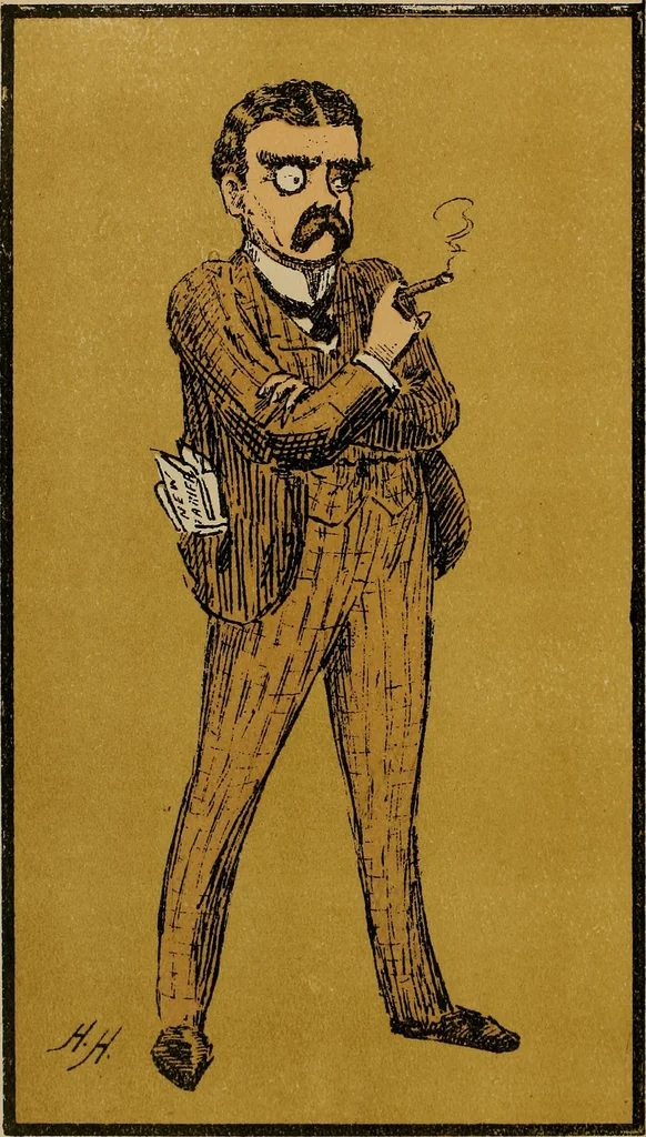 An illustration from Caricatures, 1902, leaf 15