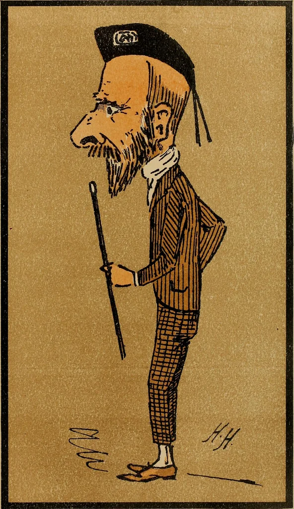 An illustration from Caricatures, 1902, leaf 22