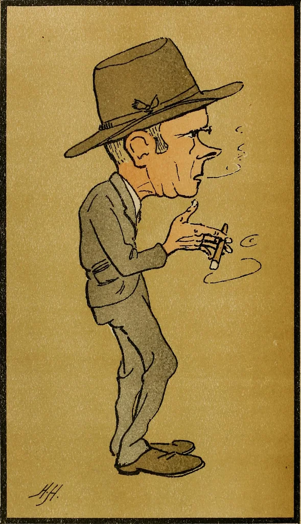 An illustration from Caricatures, 1902, leaf 29