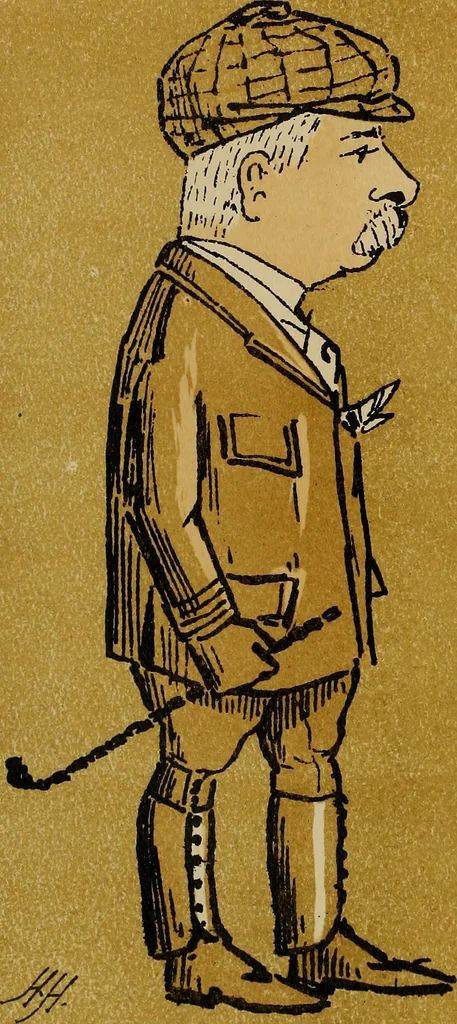 An illustration from Caricatures, 1902, leaf 31