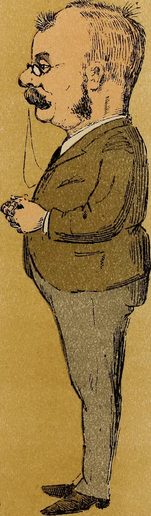 An illustration from Caricatures, 1902, leaf 38