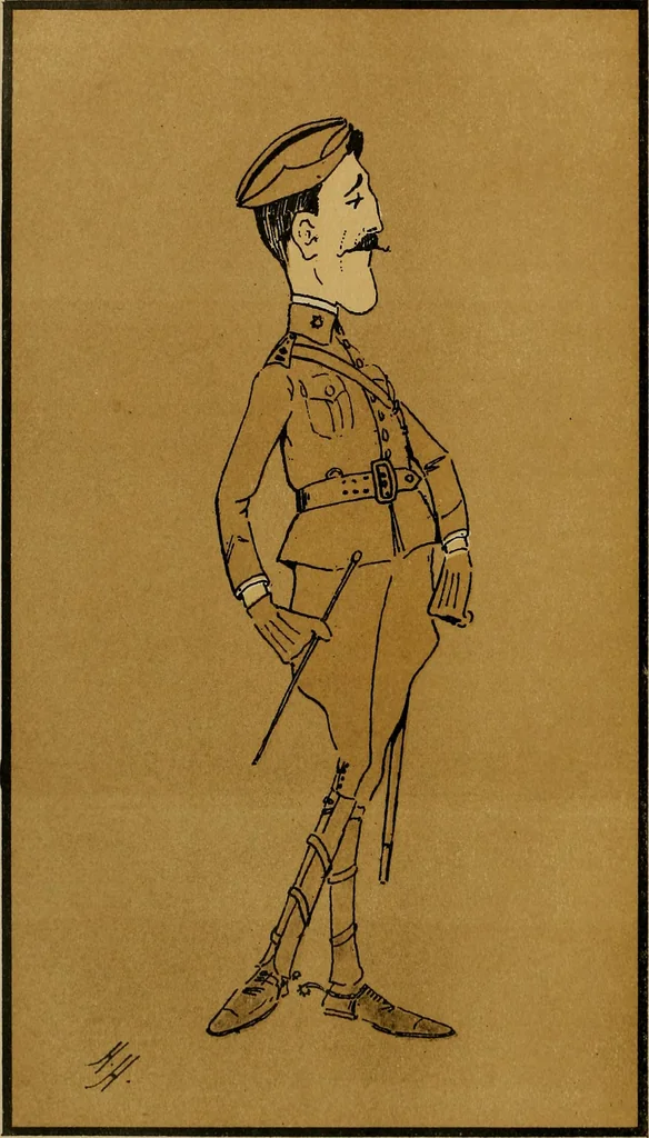 An illustration from Caricatures, 1902, leaf 45