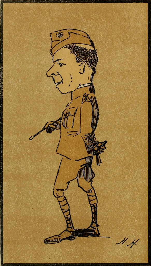 An illustration from Caricatures, 1902, leaf 51