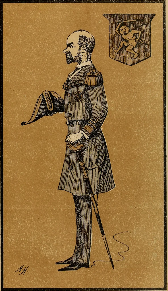 An illustration from Caricatures, 1902, leaf 56