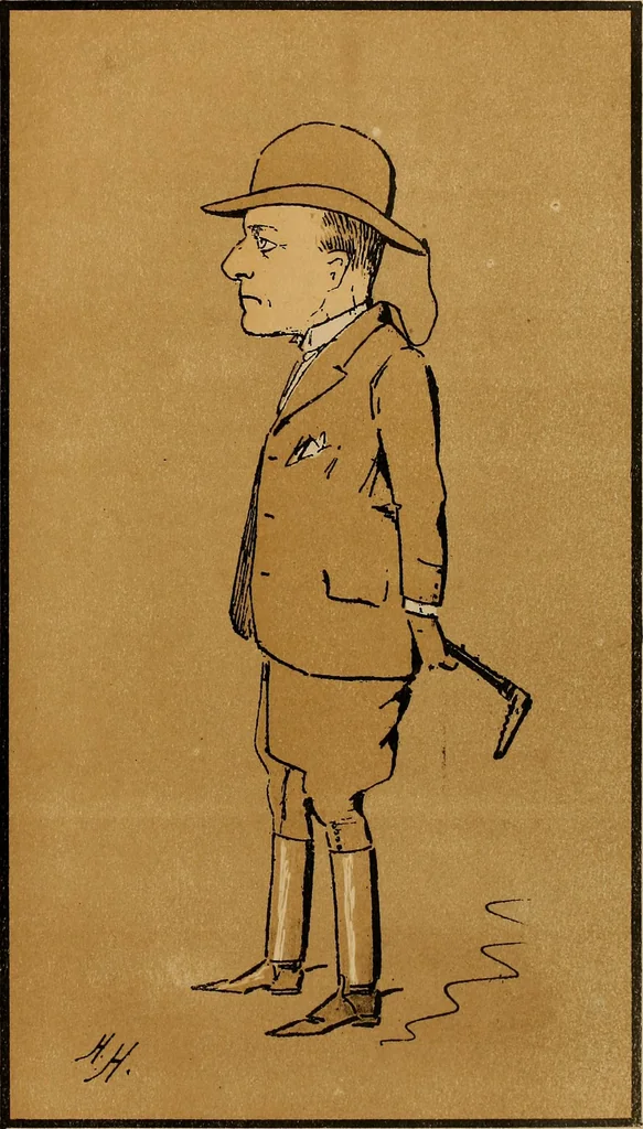 An illustration from Caricatures, 1902, leaf 60