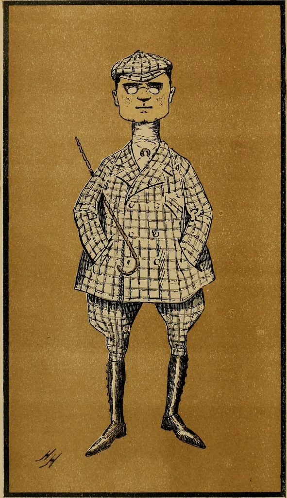 An illustration from Caricatures, 1902, leaf 67
