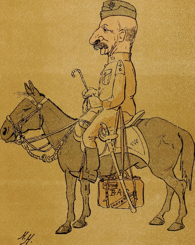 An illustration from Caricatures, 1902, leaf 72