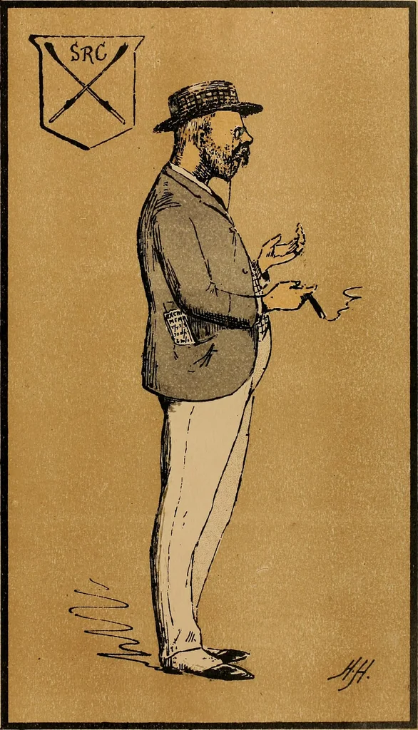 An illustration from Caricatures, 1902, leaf 76