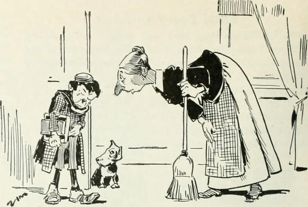 An illustration from Caricature; wit and humor of a nation in picture, song and story, 1911, leaf 101