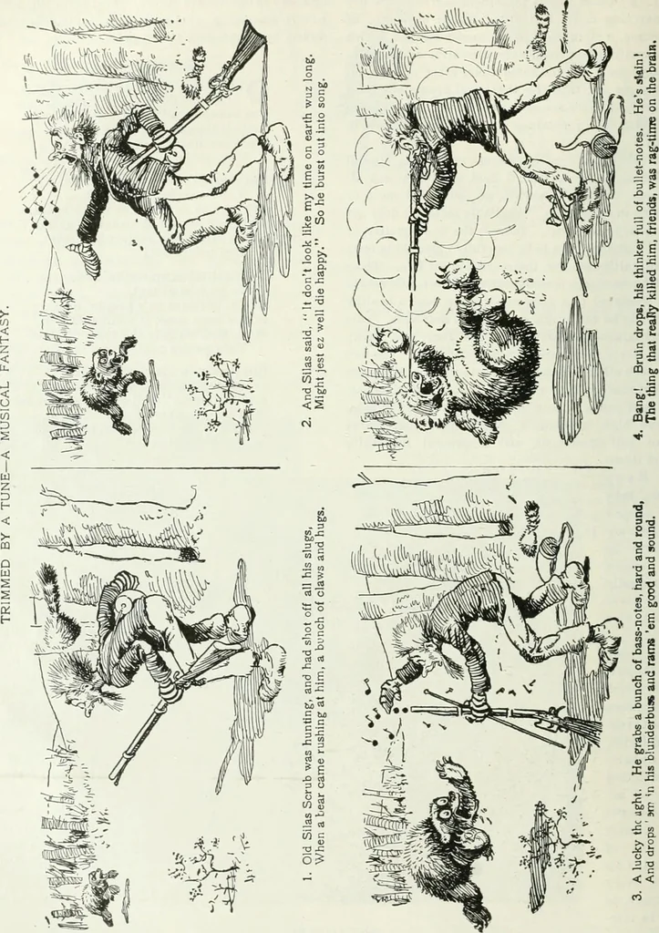 An illustration from Caricature; wit and humor of a nation in picture, song and story, 1911, leaf 103