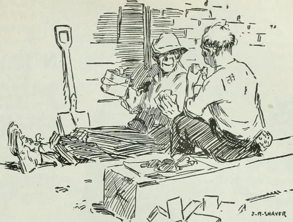 An illustration from Caricature; wit and humor of a nation in picture, song and story, 1911, leaf 106