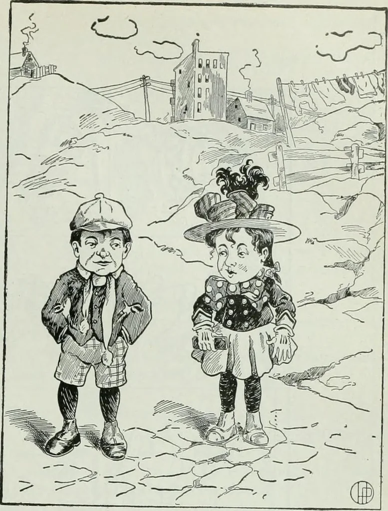 An illustration from Caricature; wit and humor of a nation in picture, song and story, 1911, leaf 110