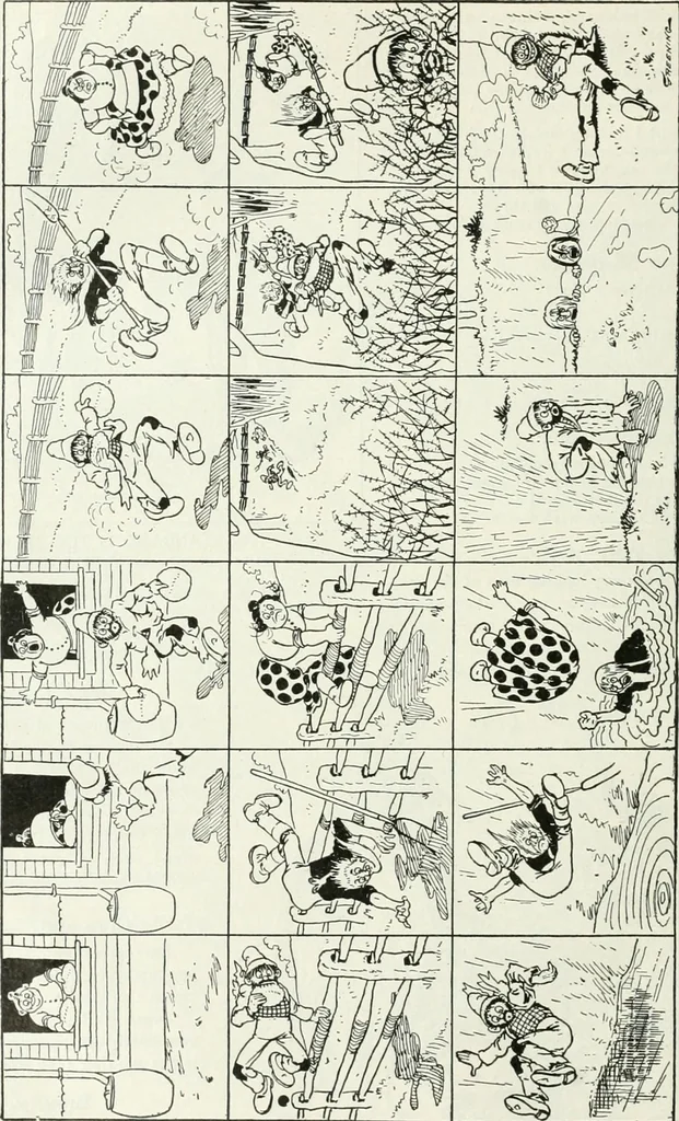 An illustration from Caricature; wit and humor of a nation in picture, song and story, 1911, leaf 111