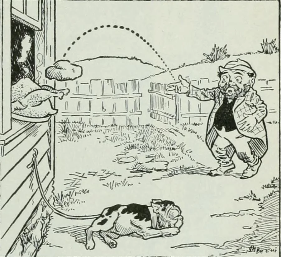 An illustration from Caricature; wit and humor of a nation in picture, song and story, 1911, leaf 114